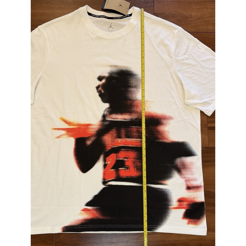 Nike Jordan Sport Dri-Fit T-Shirt MJ Graphic White HQ8966-100 Mens Size 2XL-Tall - Picture 8 of 9